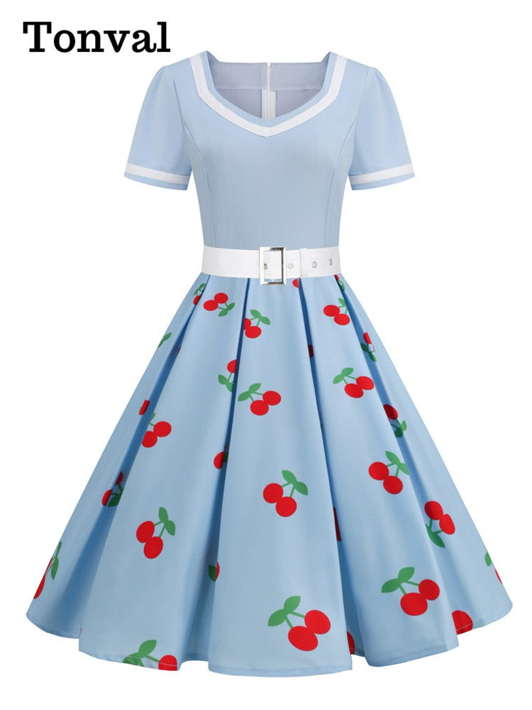 Strawberry Delight a Nostalgic Journey Through 50s Pinup Elegance