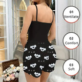 Women’s Pajama Set – Soft Camisole and Shorts Sleepwear | Lightweight, Breathable, Printed Loungewear