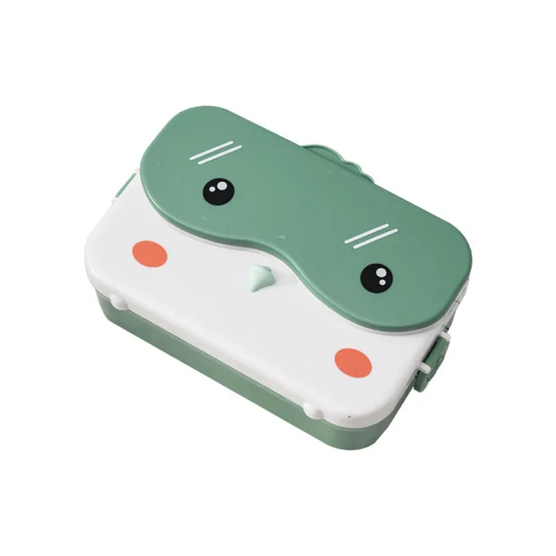 School Kids Bento Lunch Box Rectangular Leakproof Plastic Anime Portable Microwave Food Container School Child Lunchbox