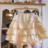 Kawaii Lolita Pleated Skirt – High Waist Pink Bandage Fairycore Y2K Aesthetic | Cute Women’s Faldas Mujer Moda 2025