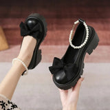Lolita Shoes Japanese Style Mary Jane Shoes High Heels Chunky Platform Shoes Cosplay Sandals