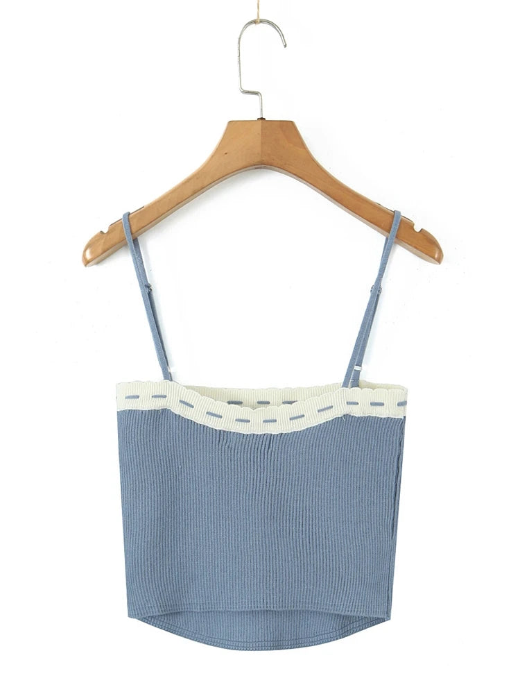 Kawaii Chu Sau Autumn Knit Cardigan & Slim Camisole Set