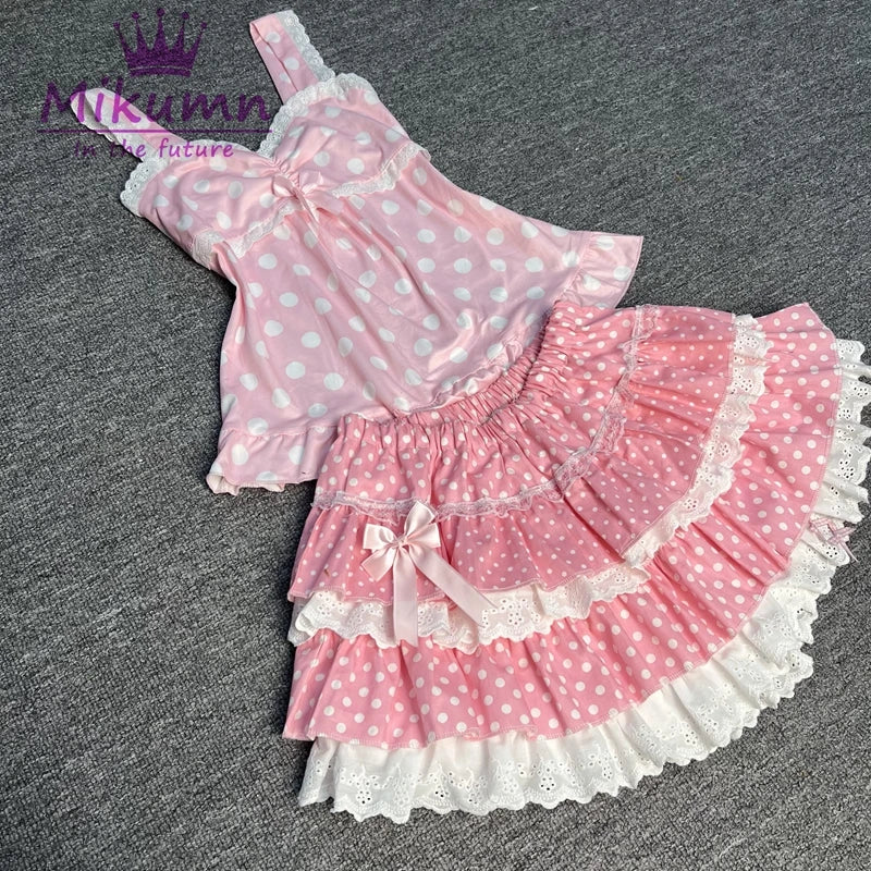 Sweet Kawaii Polka Dot Dress