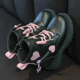 Cute and Stylish Pink Princess Boots for Kids with Soft Cotton Lining