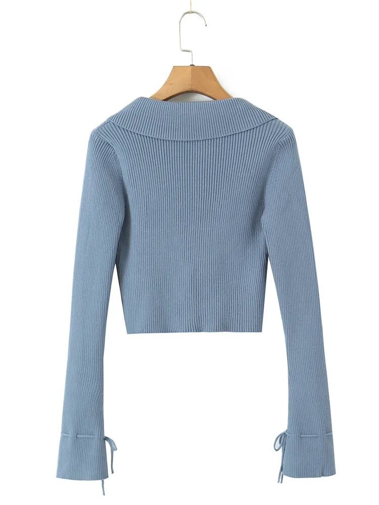 Kawaii Chu Sau Autumn Knit Cardigan & Slim Camisole Set