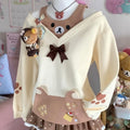 Cute Bear Kawaii Off Shoulder Top