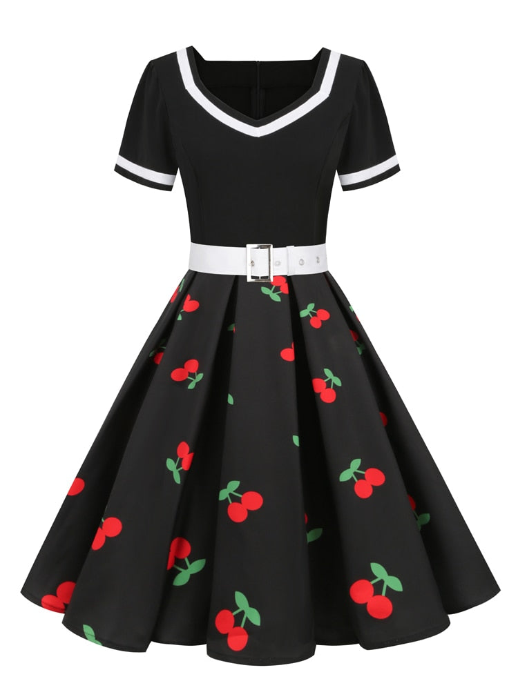 Strawberry Delight a Nostalgic Journey Through 50s Pinup Elegance