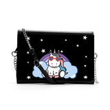 Kawaii Unicorn Rainbow Women’s Multifunctional Satchel – PU Leather Tote & Crossbody Bag | Cute & Versatile