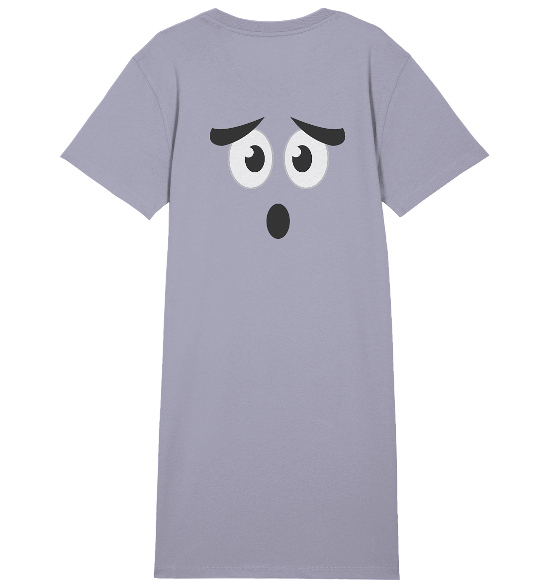 Kawaii Impressive Face Ladies Organic Shirt Dress - Sleepwear