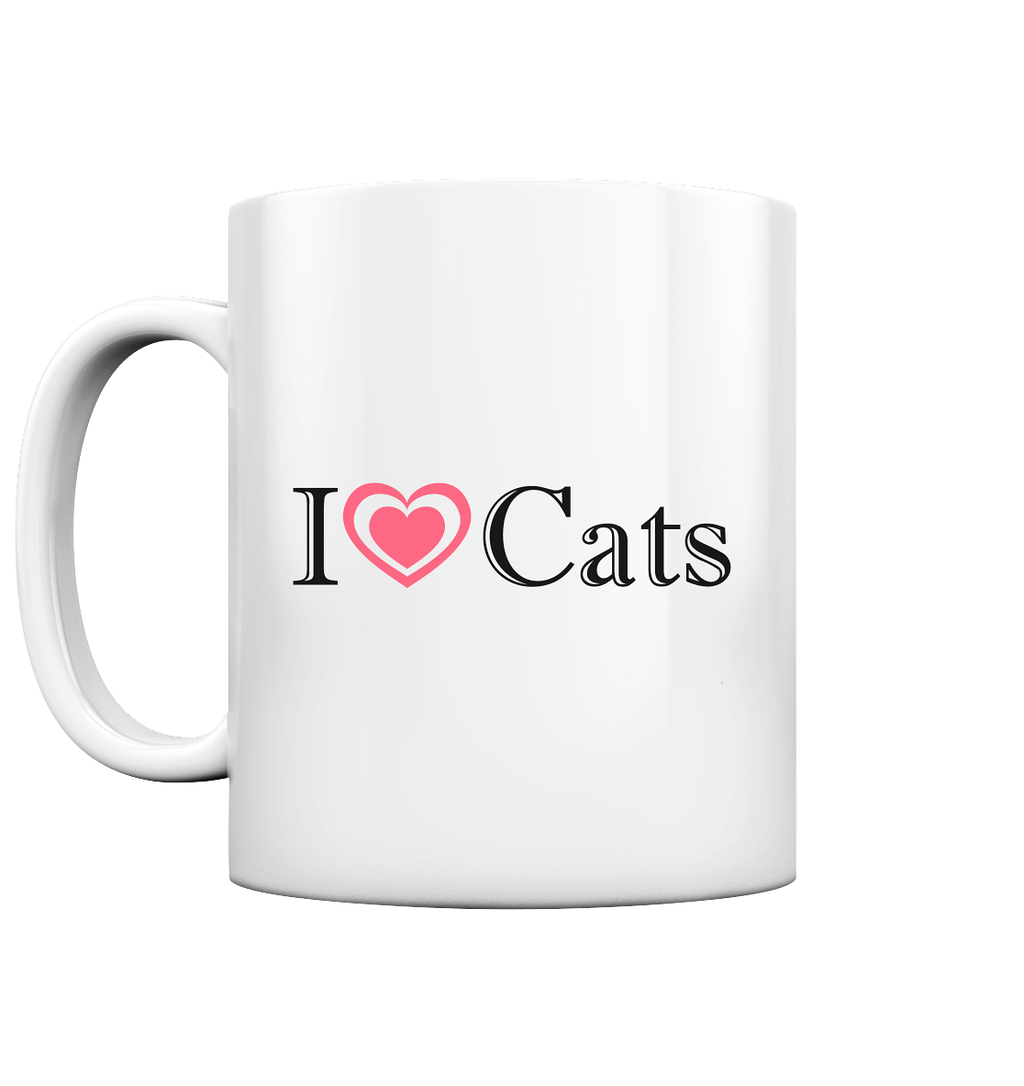 Kawaii Mug I Love Cats - Tasse glossy - Caty - Tasse glossy