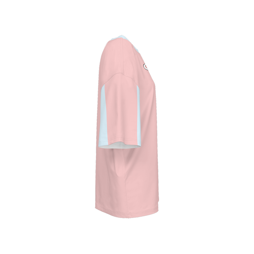Kawaii Cow Women's Oversized Short-Sleeve T-Shirt-Heavyweight 225g