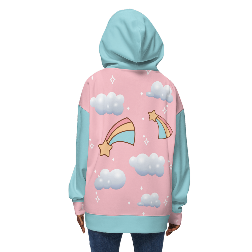 Kawaii Heaven Falling stars Women's Relaxed Fit Hoodie-Super Heavy 375g