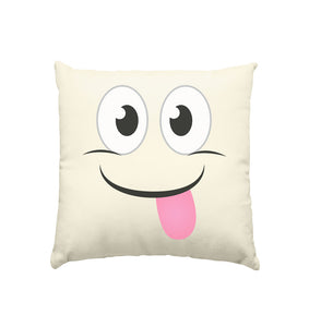Kawaii Fun Face - Natural Pillow 40x40cm