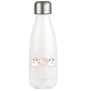 Kawaii Cute Pandas with pink heart - Thermal bottle 350ml