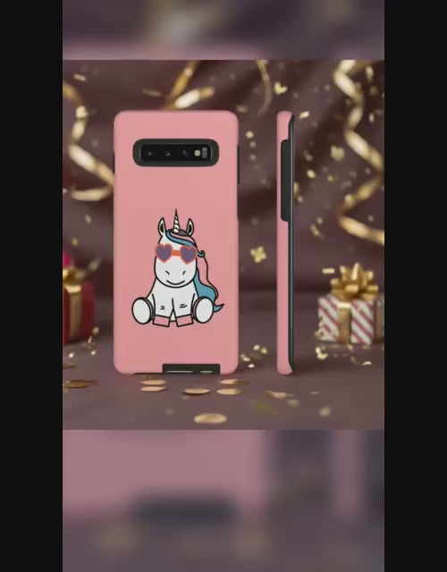 Kawaii Unicorn Tough Cases for iPhone Galaxy and Google Pixel