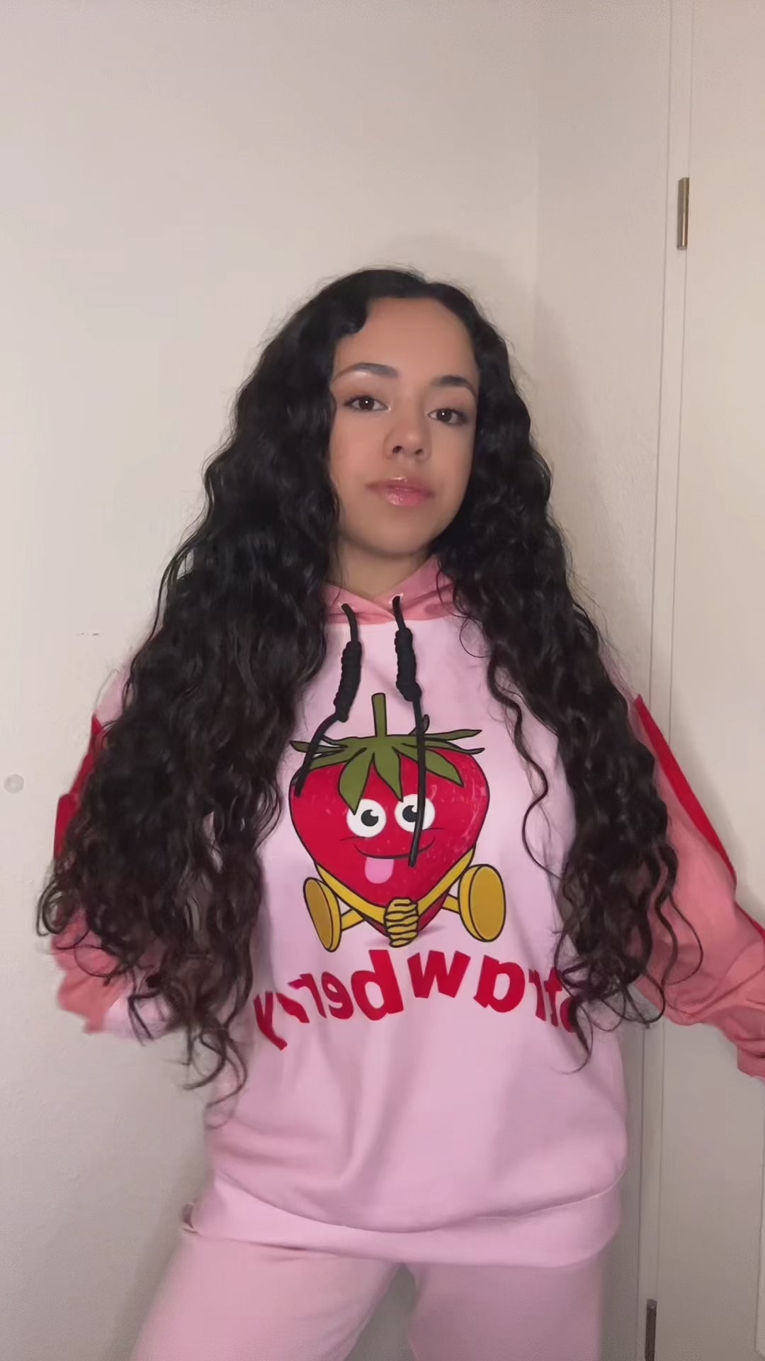 Cute Strawberry Relaxed Fit Hoodie