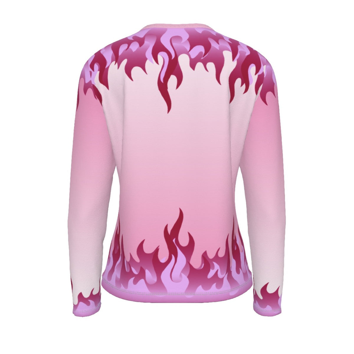 Pink Butterfly Flame Long Sleeve Top
