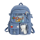 Waterproof Multi-Pocket Nylon School Backpack