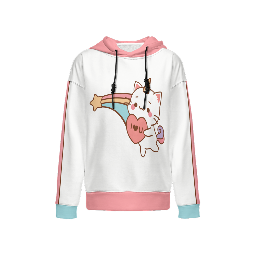 Kawaii Cats Relaxed Fit Hoodie-Super Heavy 375g
