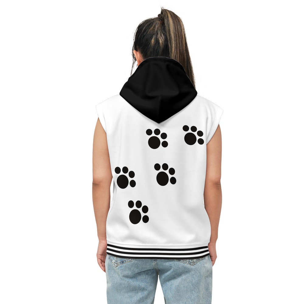 I love kawaii dogs sleeveless pullover hoodie