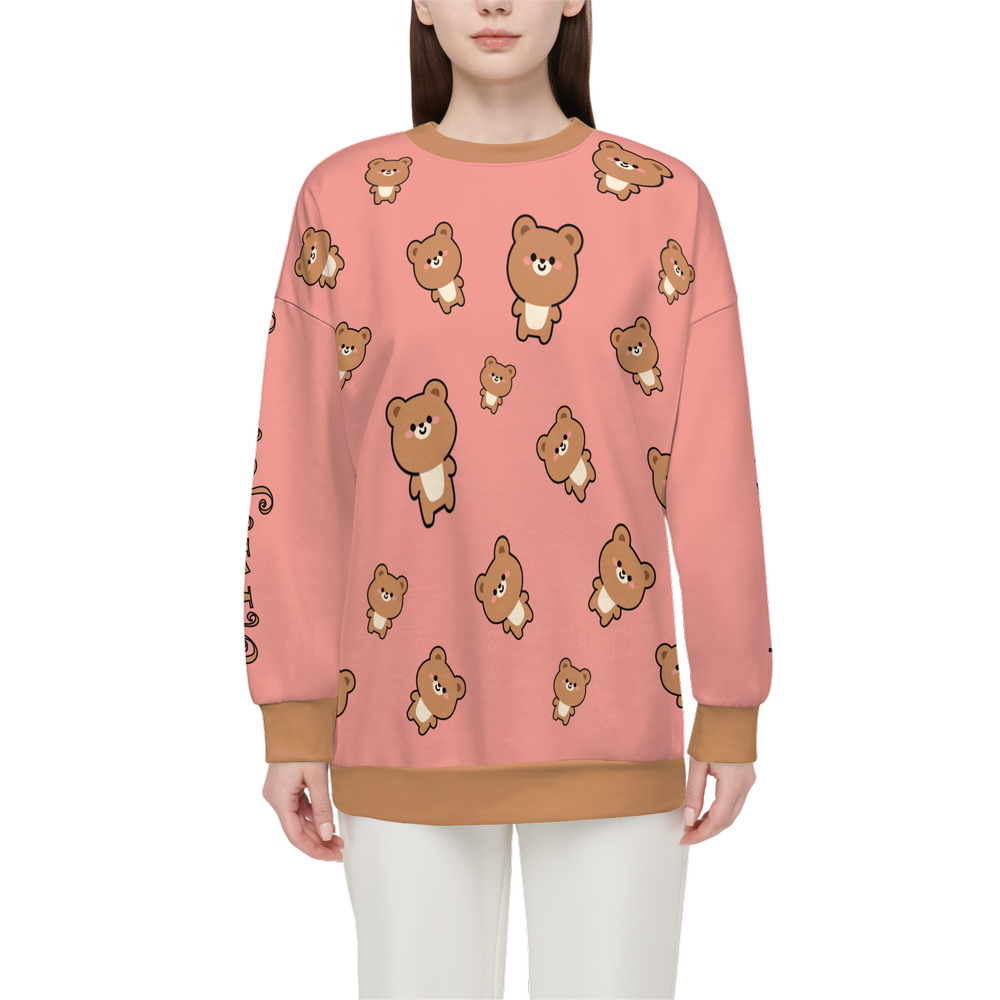 Fuwafuwa Bear Relaxed Fit Crewneck Sweatshirt-Super Heavy 375g