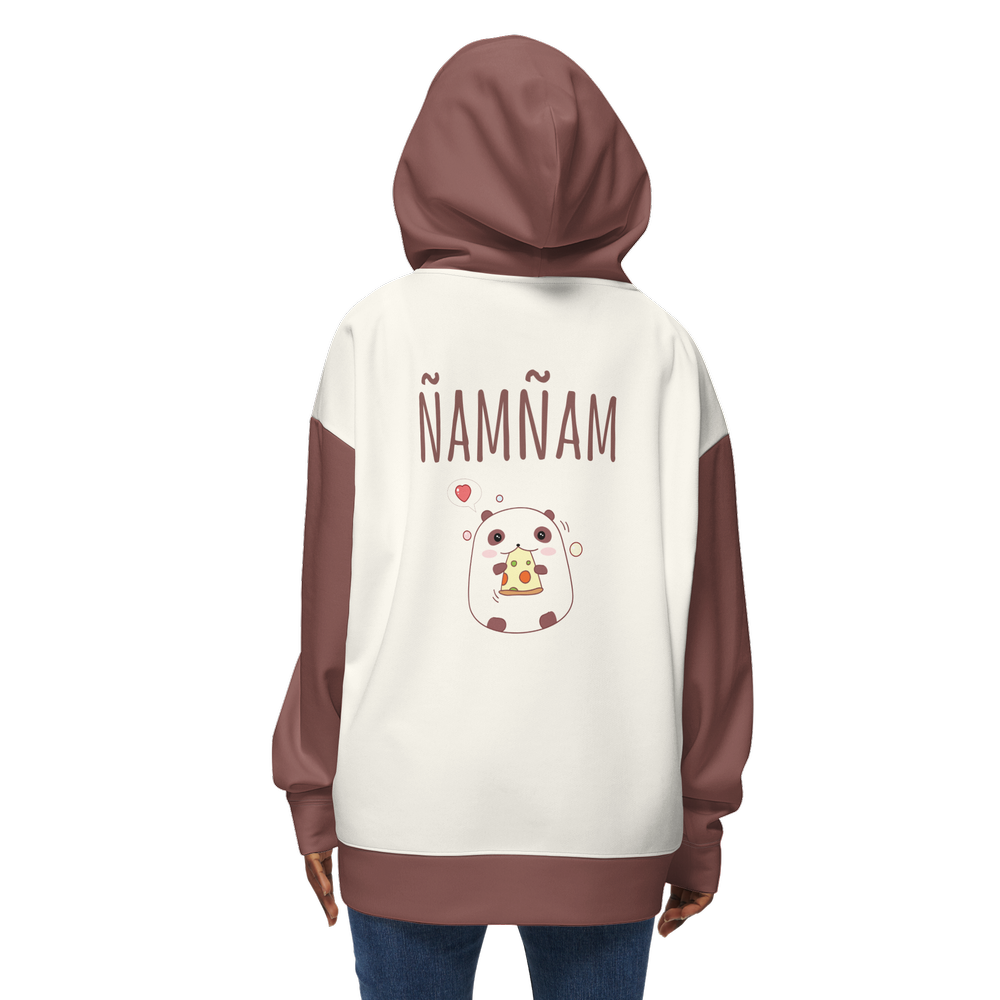 Kawaii Panda Cheese Women’s Relaxed Fit Hoodie-Super Heavy 375g