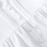 Sweet Lolita White Short Dress Ruffles Peter Pan Collar