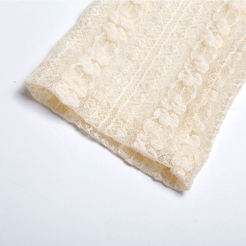 Elegant Breathable All-match Long Sleeve Cardigan White/Apricot/Black