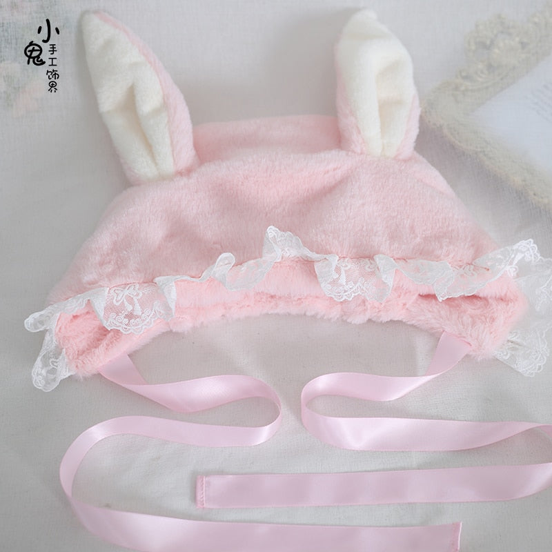 Japanese sweet loppy eared rabbit cap