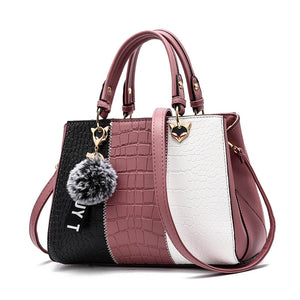 Handbag Leather Stitching Wild Bags