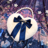 Lolita Love Heart Plush Hand-Carrying Bag