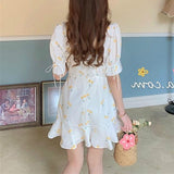 Summer Mini Dress Casual Korean Japan Style Kawaii Dress 2020