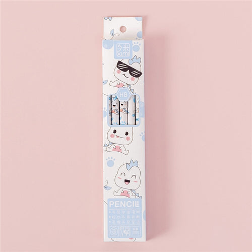 10 pcs/set Cute Cartoon Pencils with Earsers HB