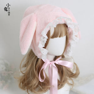 Japanese sweet loppy eared rabbit cap
