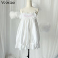 Japanese Sweet Lolita Babydoll Pajamas Mini Dress