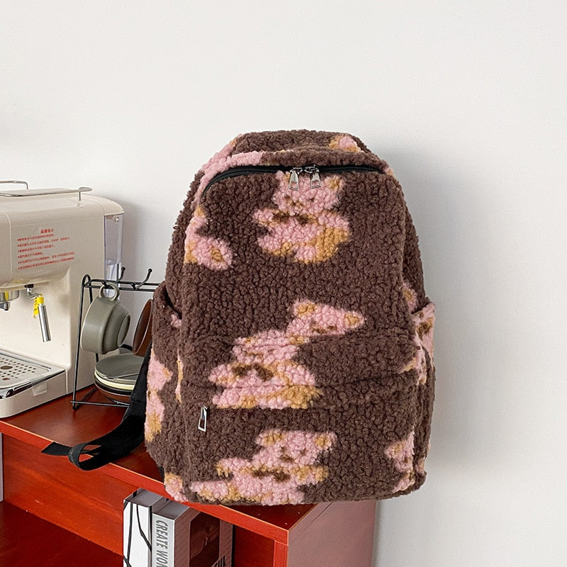 Bear Print Cute Backpack