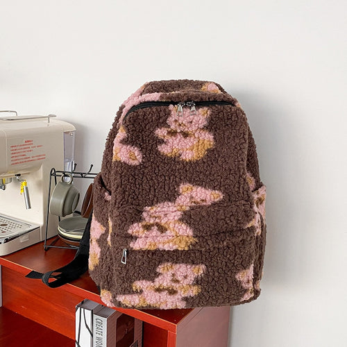 Bear Print Cute Backpack