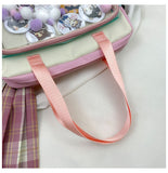 Japanese High School Girls Handbags Transparent