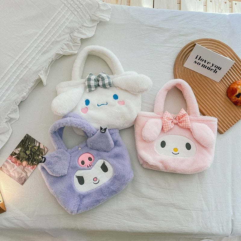 Kawaii Cinnamoroll My Melody Kuromi Plush Bag