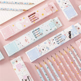 10 pcs/set Cute Cartoon Pencils with Earsers HB