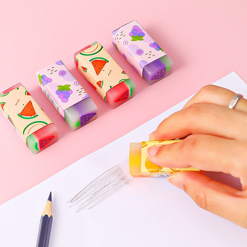 3 pcs/lot kawaii Fruit Eraser Rubbers