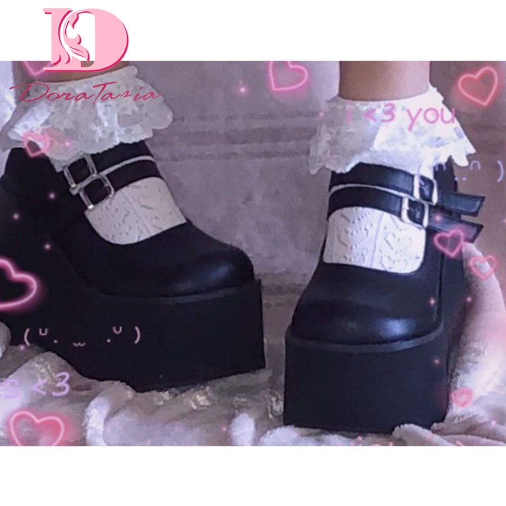 Lolita Cute Mary Janes Pumps Platform