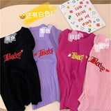 Baby Embroidery Pink Crop T Shirts