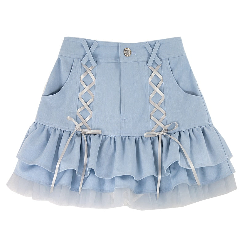 Kawaii Elegant Mini Skirt Summer