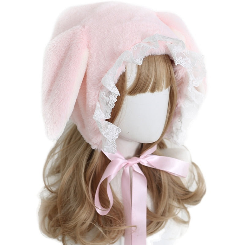Japanese sweet loppy eared rabbit cap