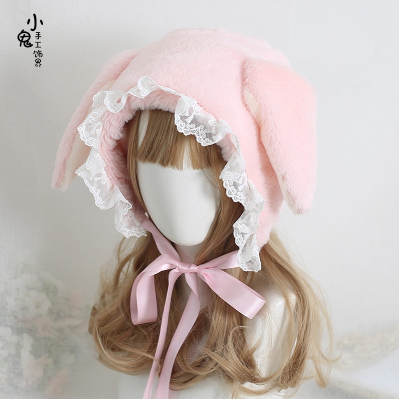 Japanese sweet loppy eared rabbit cap
