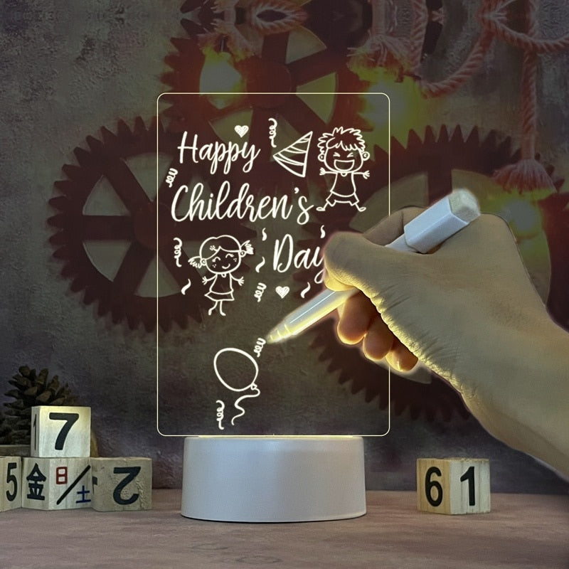 GeniusStylus-Message Board Creative Led Night Light USB