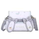 Lolita Moon Star Printed Bow Tie Women Shoulder Bag Cross Body