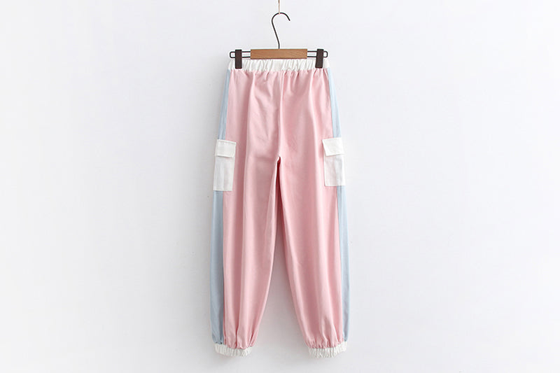 Kawaii Fashion Cargo Pants Pink Bunny – Kawaii Heaven