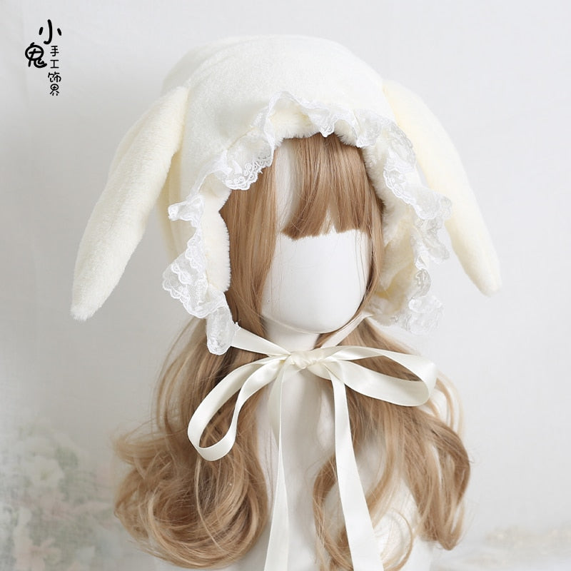 Japanese sweet loppy eared rabbit cap